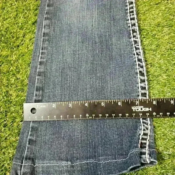 LA Idol USA Embellished Jeans Size 11 Dark Wash - Picture 5 of 8